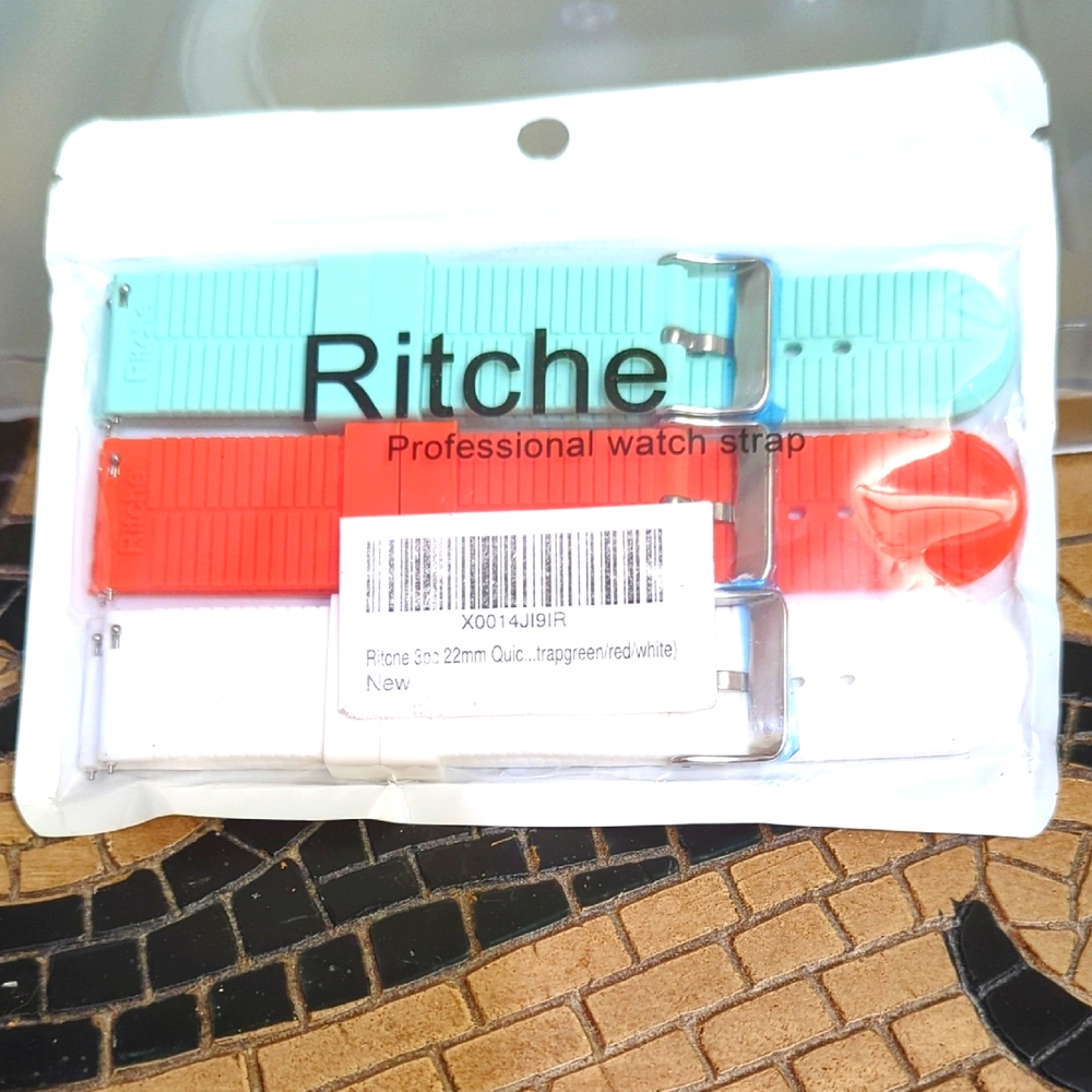 Professional Watch Strap Set - Red and Mint